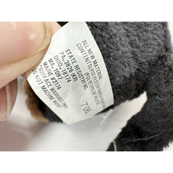 Vintage Stuffins Lumpy’s Gang 1997 Black Bean Bag Dachshund  License NO. K-9 - Picture 9 of 10